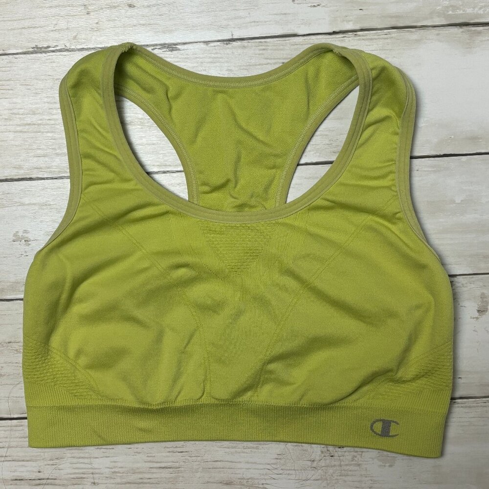Champion racerback sports bra; Lime Green; Like new condition; Size Medium